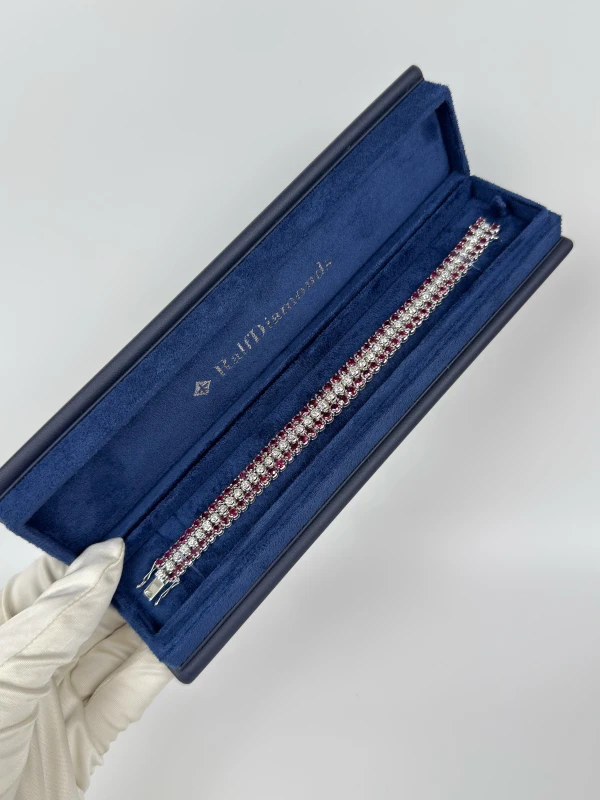 RalfDiamonds RUBY 15.47 CT & DIAMONDS 5.40 CT BRACELET RFD15.47CT 5