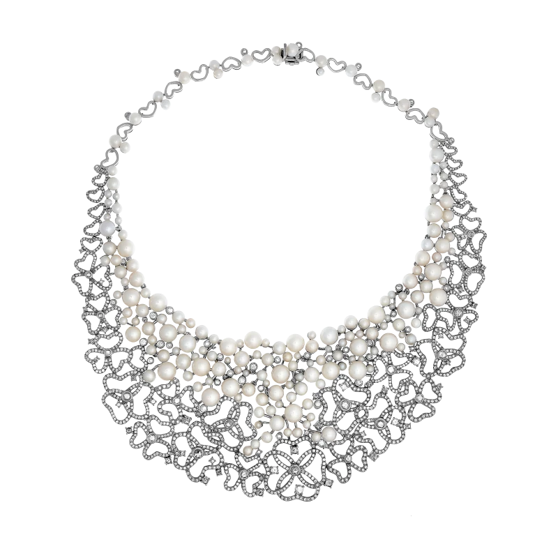 RalfDiamonds PEARL AND DIAMOND 19.56 CT SET RFD8524 2