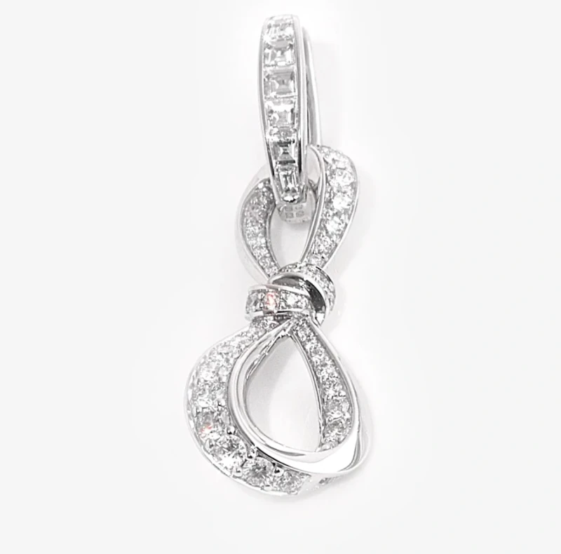 Graff Tilda's Bow Diamond Link Earrings RGE2007 3