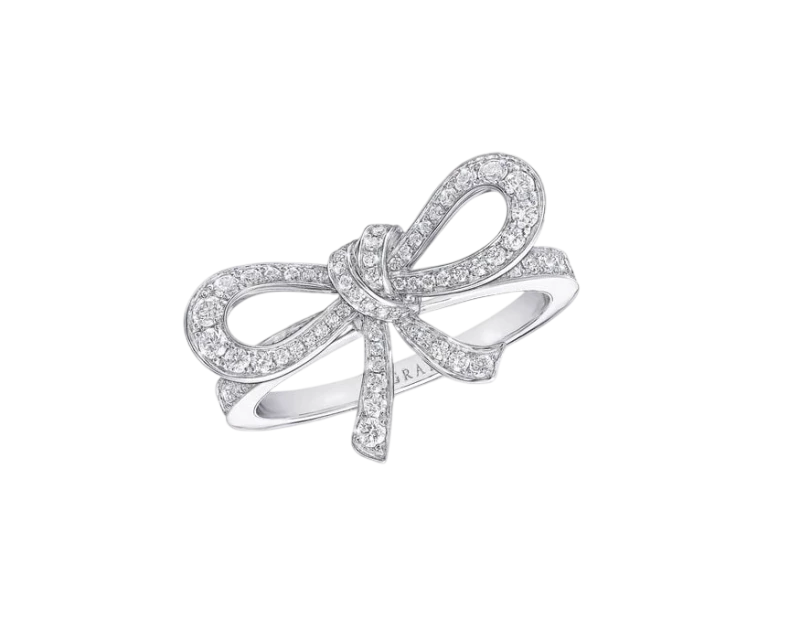 Tilda's Bow Mini Diamond Ring (SIZE 49)