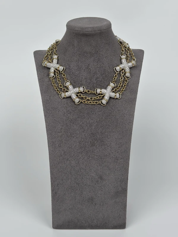 Tiffany & Co X Link Necklace in Yellow Gold and Platinum 60107672 3