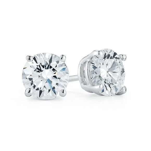 Earrings without a brand C БРИЛЛИАНТАМИ 0.70 CT G/SI2 - 0.76 CT H/I1  0.70 CT G/SI2 - 0.76 CT H/I1 