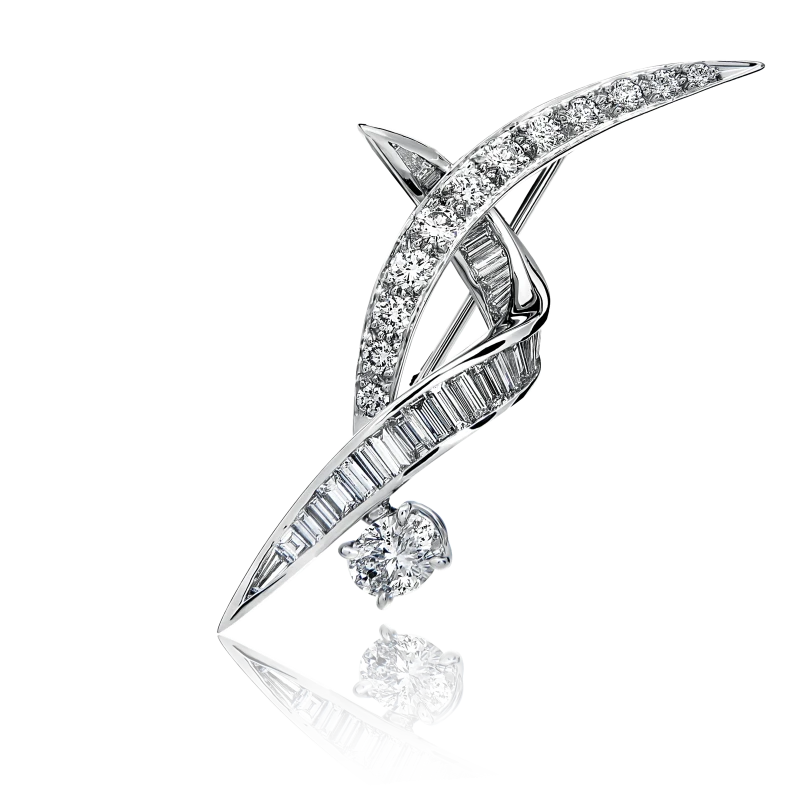 DIAMONDS 1.83 CT BROOCH
