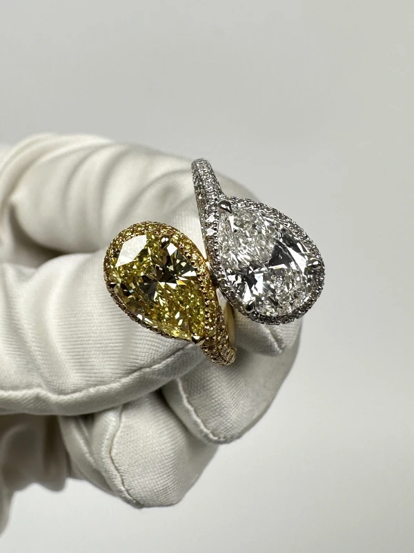 RalfDiamonds RDR2.01-2.02CT PEAR DIAMOND 2.01 - 2.02 CT RING (SIZE 54) RDR2.01-2.02CT 5