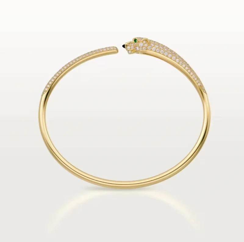 Cartier Panthère de Cartier bracelet, small model, half-paved (SIZE 20) N6718120 3