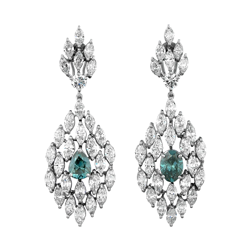 DIAMONDS 11.87 CT EARRINGS