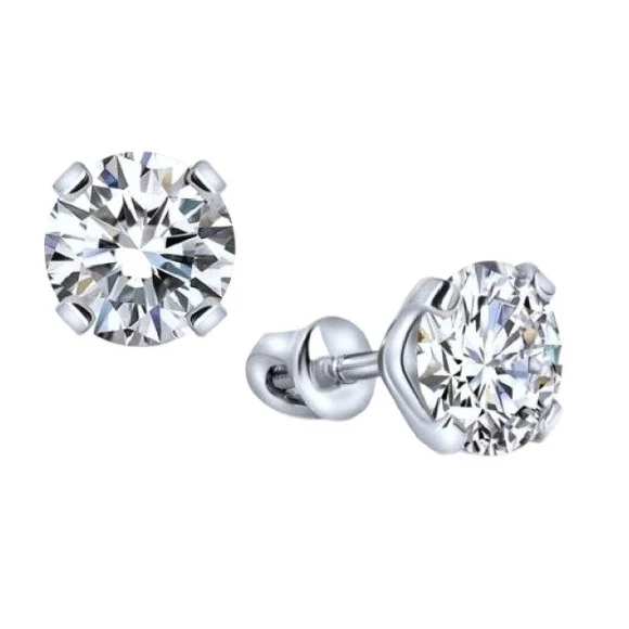 Earrings without a brand СЕРЬГИ С БРИЛЛИАНТАМИ 3.07 CT K/SI1 - 3.01 K/SI2 3.07 CT K/SI1 - 3.01 K/SI2