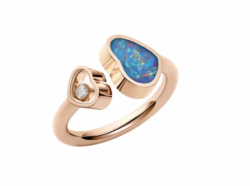 HAPPY HEARTS OPAL RING (SIZE 50)