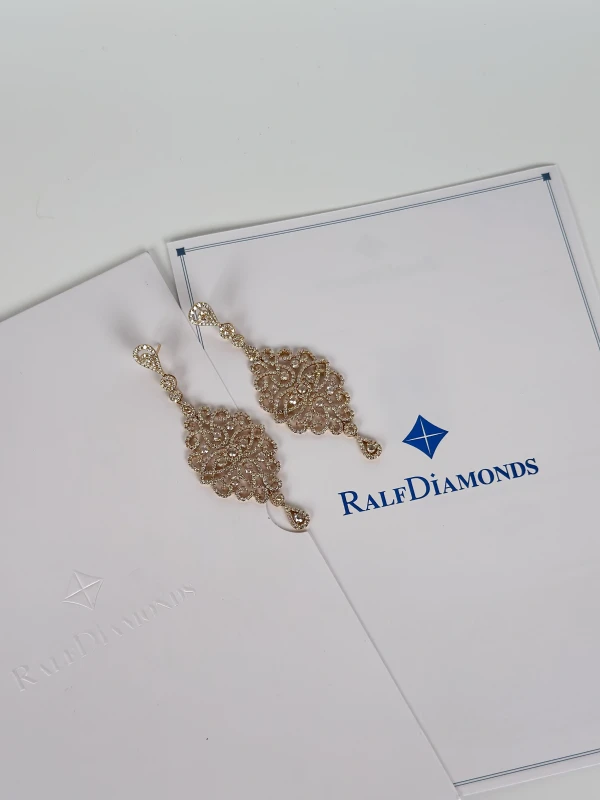RalfDiamonds DIAMOND 4.01 CT EARRINGS RDE2356 4