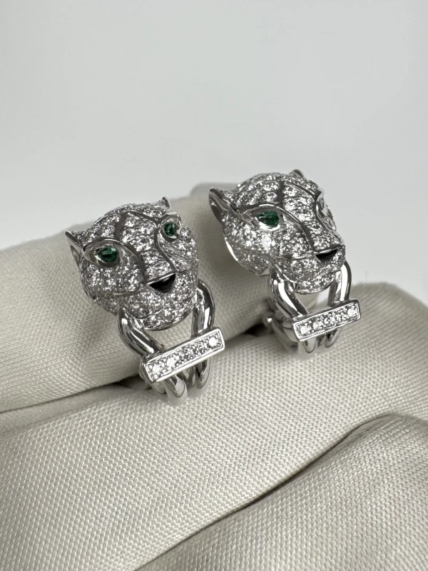 Cartier PANTHÈRE DE CARTIER EARRINGS, PAVED N8503200 5