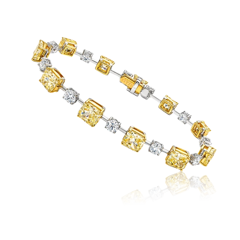MIXCUT CUT DIAMONDS 15.03 CT BRACELET (GIA)