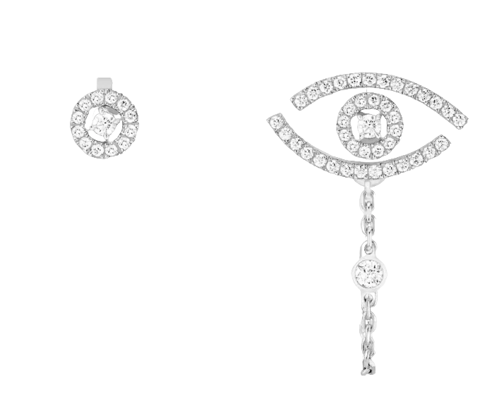 Messika Lucky Eye Diamond Pavé Jewelry White Gold Diamond Earrings 11349-WG 1