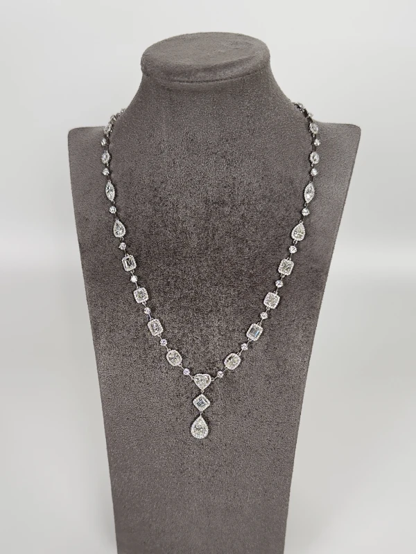 RalfDiamonds MIX SHAPES 22.97 CT F-G/VS1-VS2 NECKLACE RD22.97CT 3