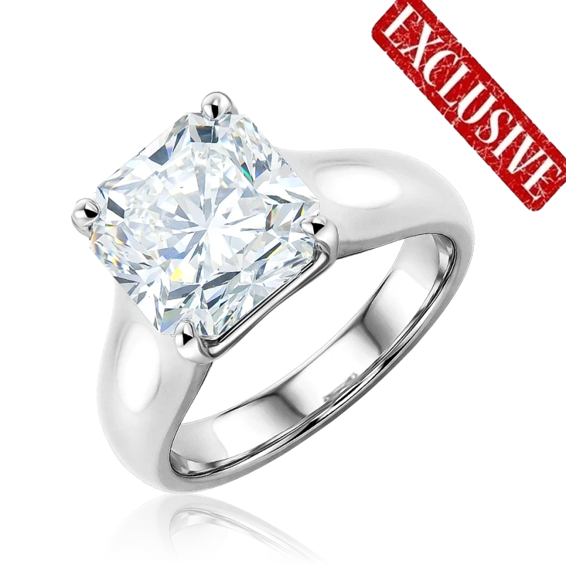 VINTAGE RING, LUCIDA DIAMOND 5.16 CT H/VVS1