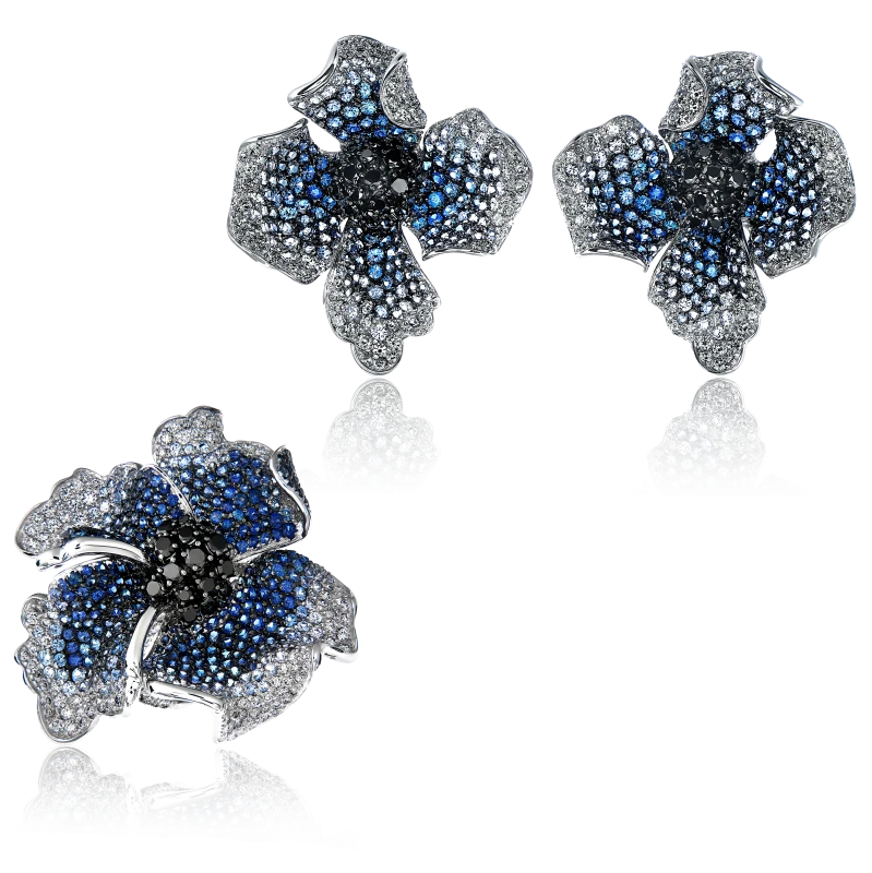 FLOWER SAPPHIRE SET