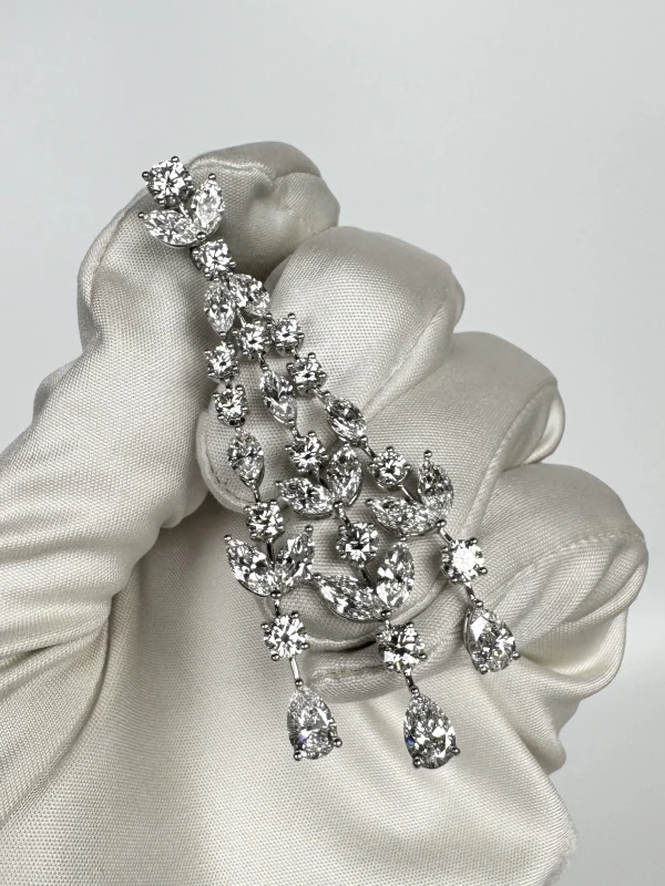 Earrings without a brand MIXCUT DIAMOND 15.29 CT D-G/INTERNALLY FLAWLESS-VS2 EARRINGS nn15.29 4