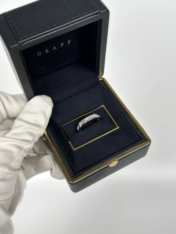 GRAFF ROUND&BAGUETTE DIAMOND RING (SIZE 52) RGR657 4