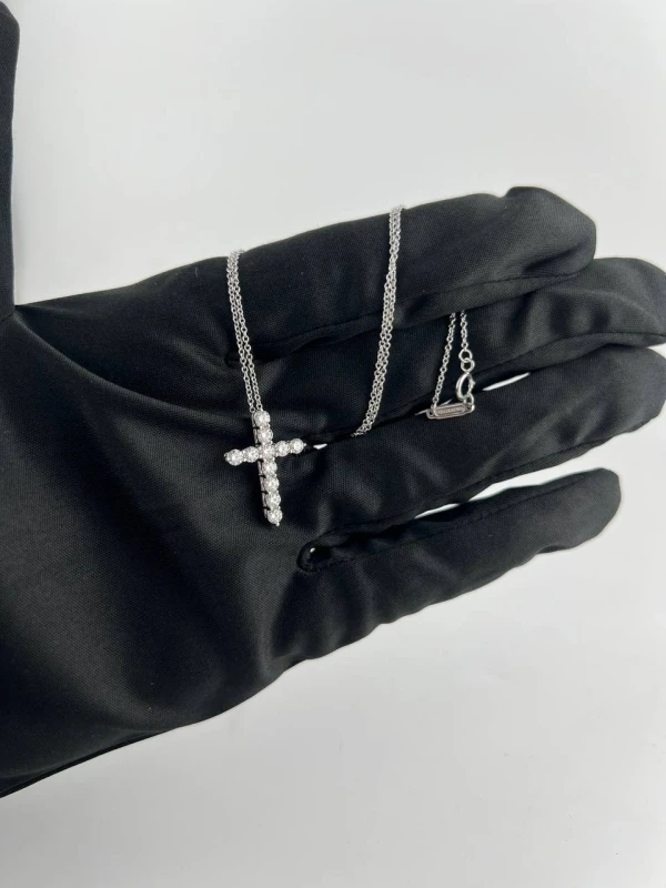 Tiffany & Co DIAMOND 0.77 CT CROSS PENDANT MEDIUM MODEL 22660837 6