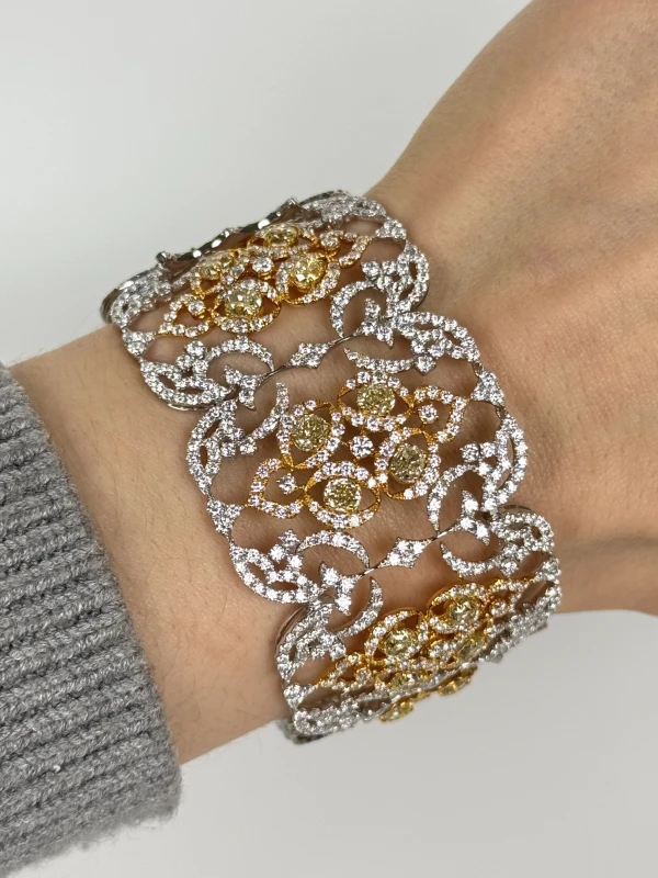 RalfDiamonds YELLOW&WHITE DIAMONDS BRACELET RFD0223 4