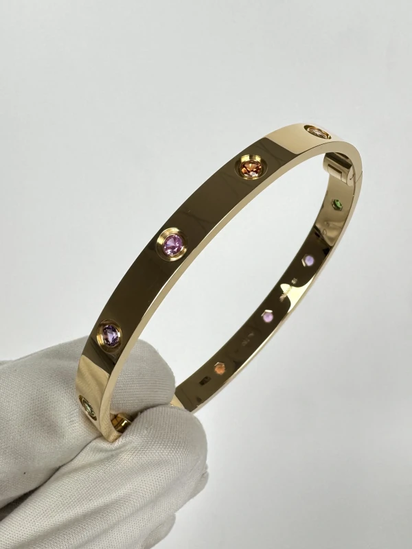 Cartier LIMITED EDITION LOVE BRACELET, SAPPHIRES (SIZE 18) B6093318 2