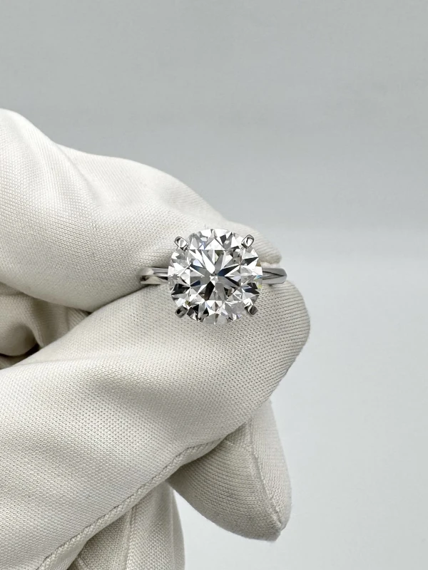 СЕРЬГИ NO NAME ROUND DIAMOND 4.01 CT H/VVS RING (GIA) NN4.01CT517 2