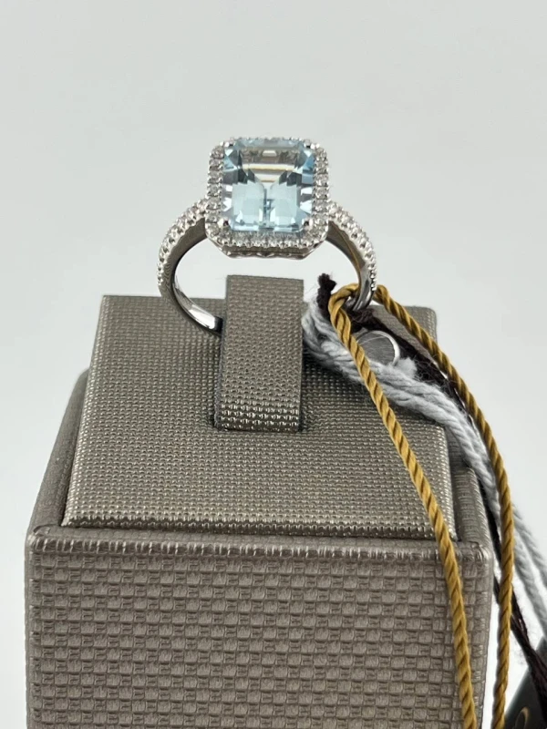 CRIVELLI Aquamarine 3.06 ct Diamond Ring 372-2048-M/53315258 3