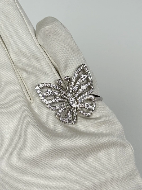 Van Cleef & Arpels FLYING BUTTERFLY BETWEEN THE FINGER RING (SIZE 51) VCARA13500-51 5