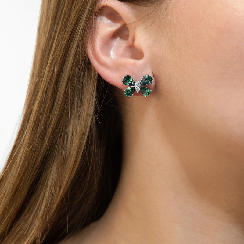 DeRosa EMERALD & DIAMOND EARRINGS E7286454B 2