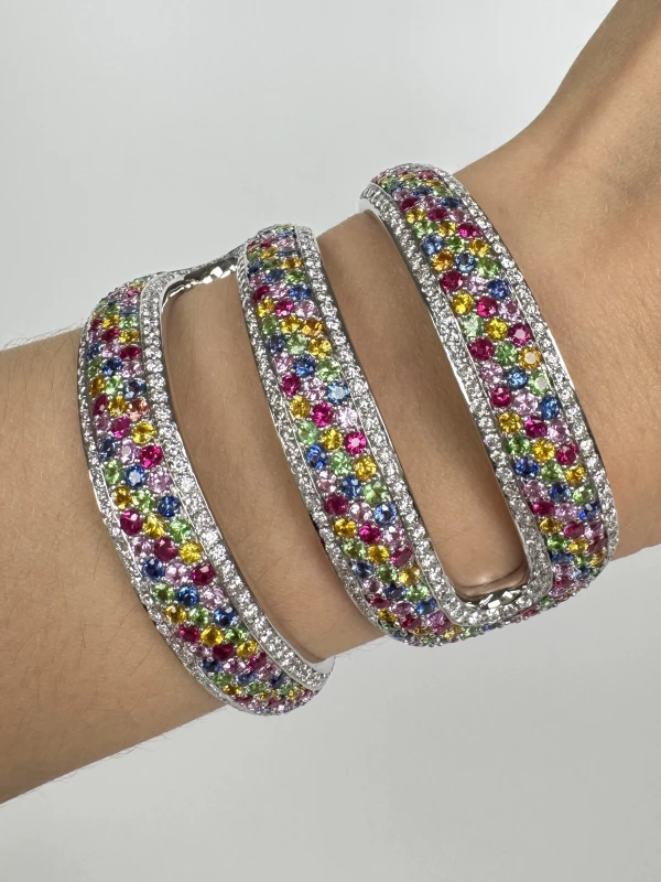 No name MULTI GEMSTONES BRASELET BY MICHELE DEILA VALLE MDV 4