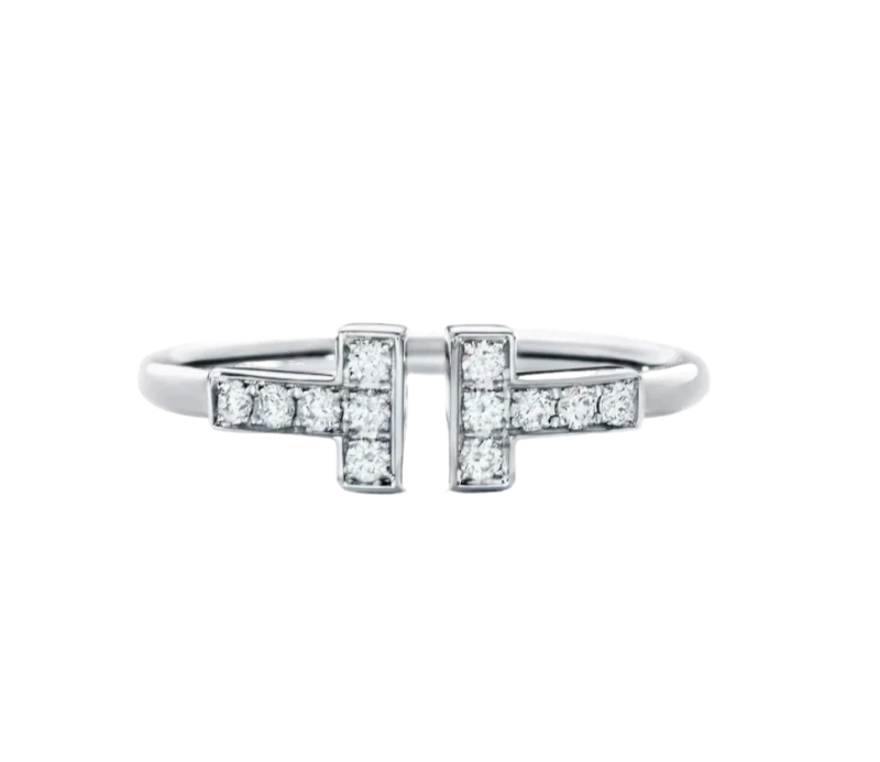 TIFFANY T DIAMONDS RING (SIZE 51)