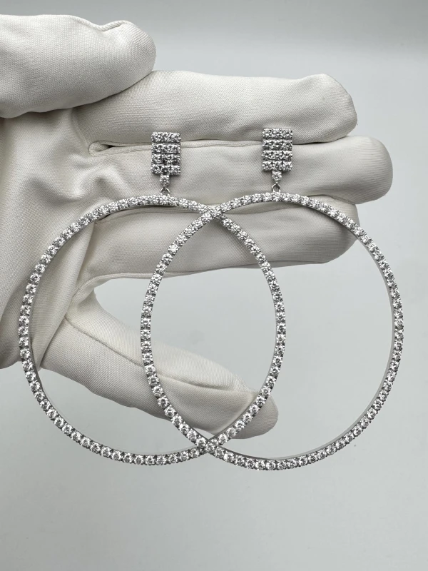 RalfDiamonds HOOP DIAMONDS EARRINGS RFD9412 3