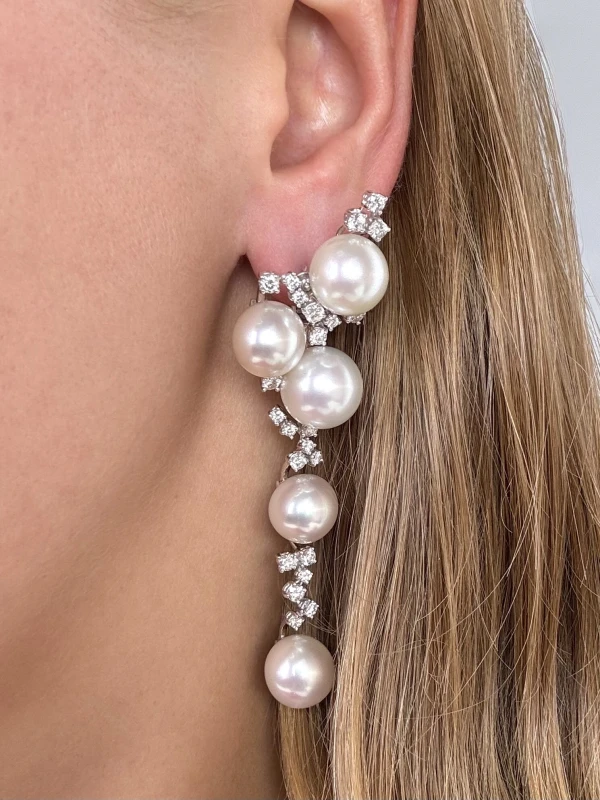 RalfDiamonds SOUTH SEA PEARL 11.05 MM EARRINGS RFD11477 2
