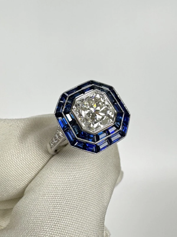 Tiffany & Co VINTAGE RING, LUSEDA SOLITERE DIAMOND 2.06 CT H/VS1 RING (SIZE 52) TR2.06 3