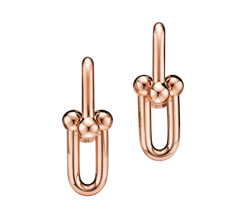 Tiffany & Co Tiffany HardWear Medium Link Earrings in Rose Gold 73584590 1
