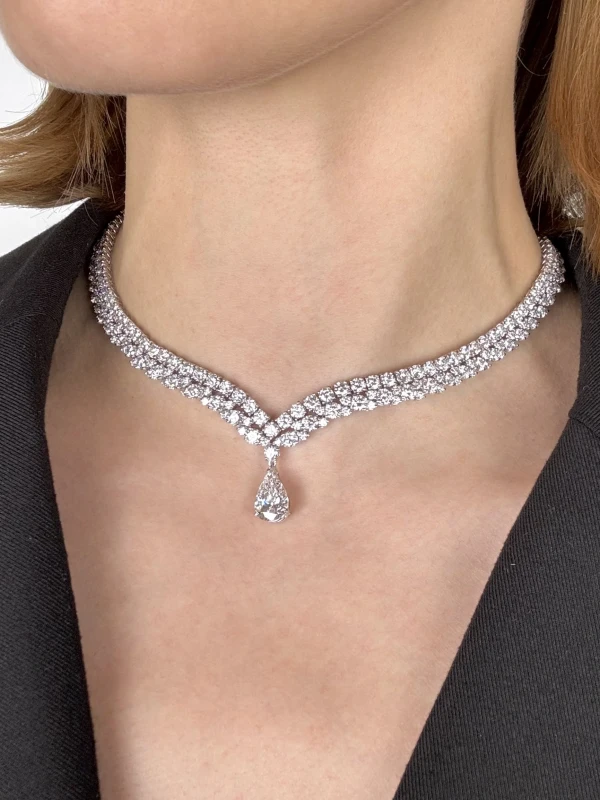 No name DIAMOND 33.84 CT NECKLACE NN33.84 4