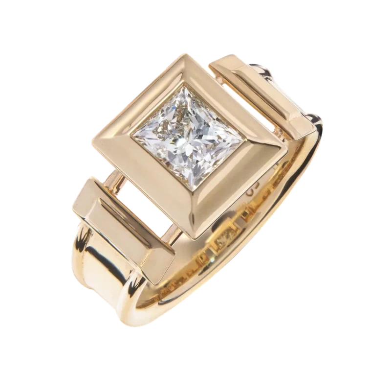PRINCESS 1.11 CT DIAMOND RING