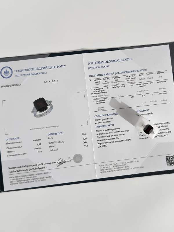 No name GARNET 15.00ct RING (SIZE 56) NN15.00ct 5