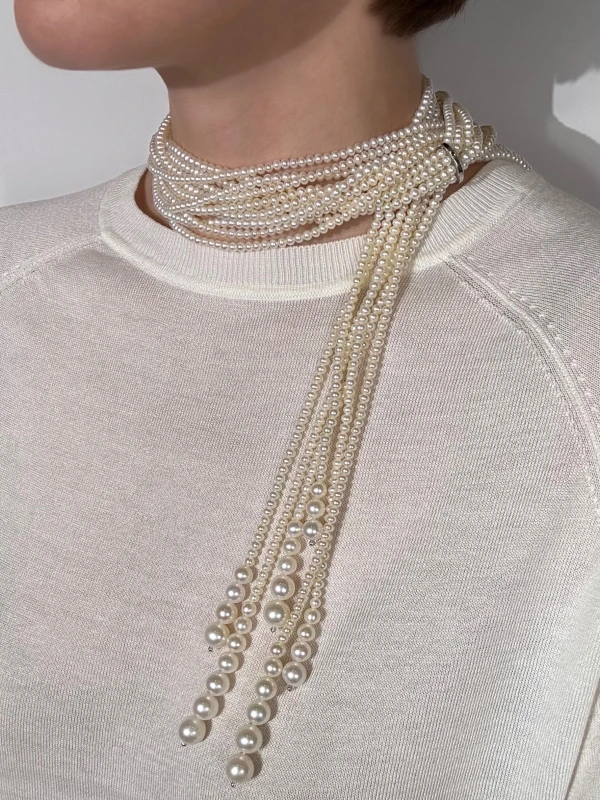 Utopia PEARL&DIAMOND NECKLACE utopia081124 3