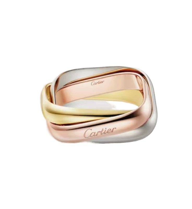 Trinity ring, cushion-shaped, classic model (SIZE 53)