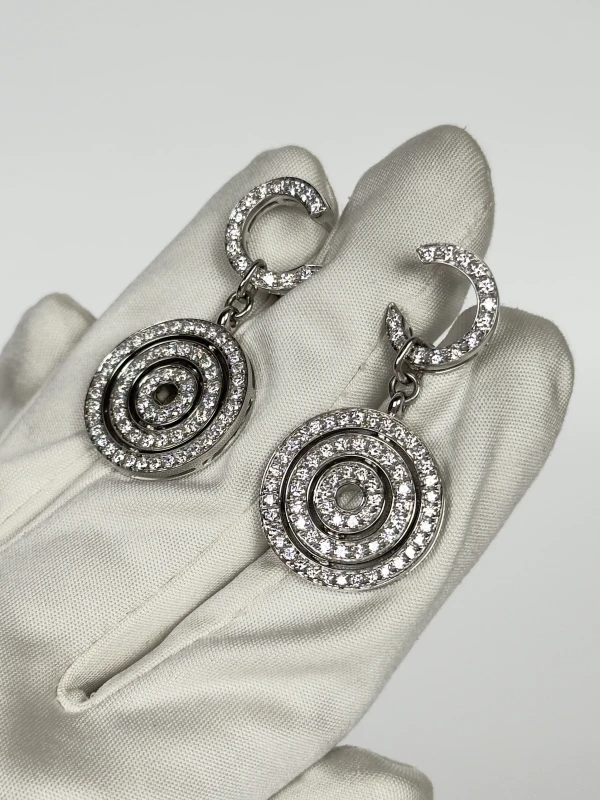 Bvlgari FULL DIAMOND ASTRALE DROP EARRINGS bvlgari 4