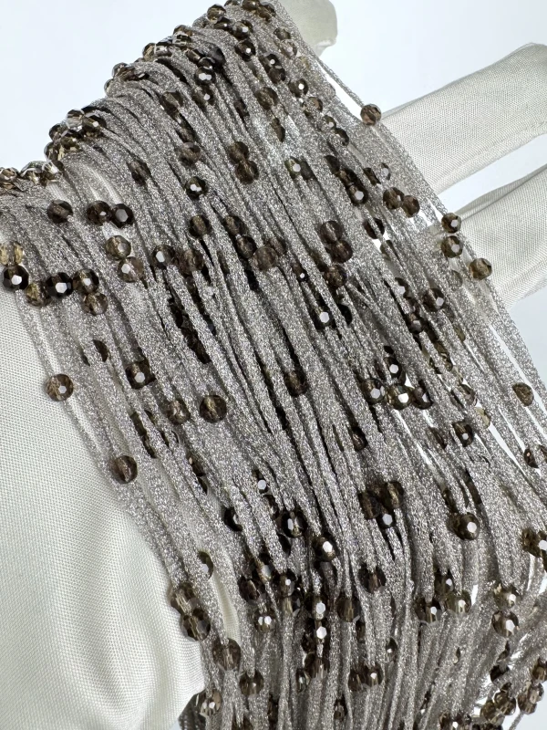 WHITE GOLD MESH NECKLACE CLGR 4