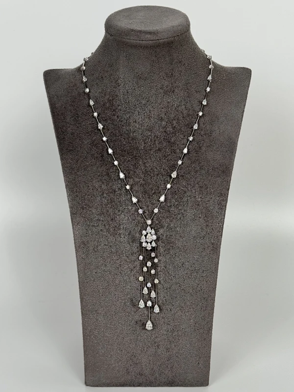 GRAFF WATERFALL NECKLACE DIAMOND 11.97CT GE 3