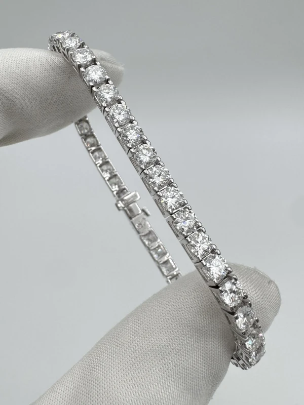DeRosa ROUND DIAMOND BRACELET 8.05 CT F-G/VVS-VS (SIZE 17.5) B586471 2