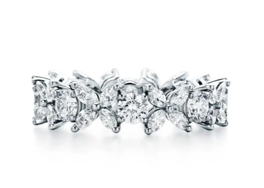 Tiffany & Co VICTORIA ALTERNATING RING (SIZE 54) 60132856 2