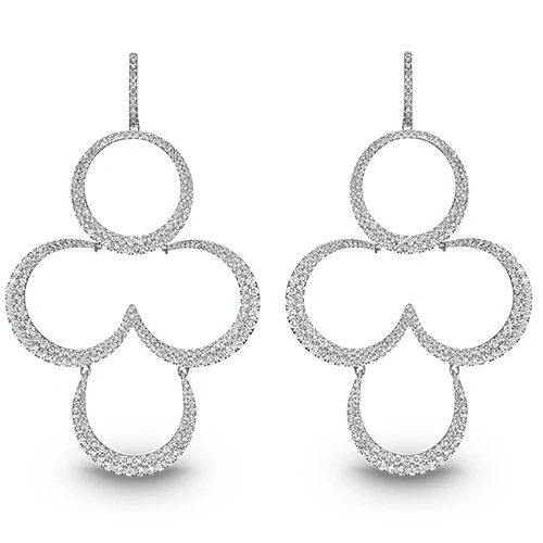 DIAMOND CLOVER EARRING