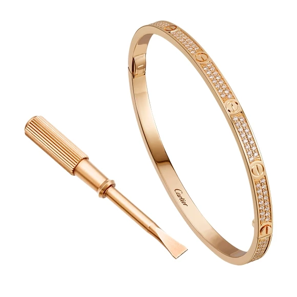 Cartier LOVE BRACELET, SMALL MODEL, PINK GOLD, DIAMONDS N6710717