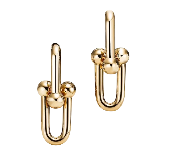 Tiffany & Co Tiffany HardWear Large Link Earrings in Yellow Gold 68533651 1