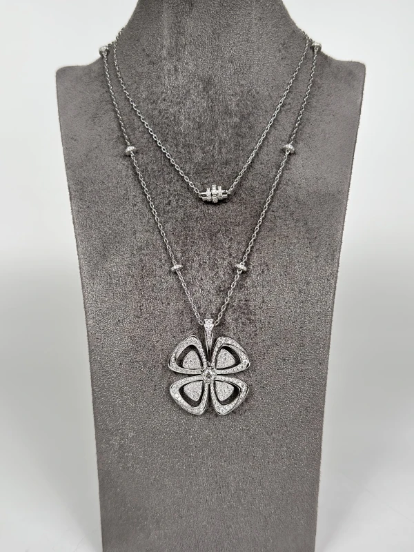 No name DIAMOND FLOWER NECKLACE nnFlower 3