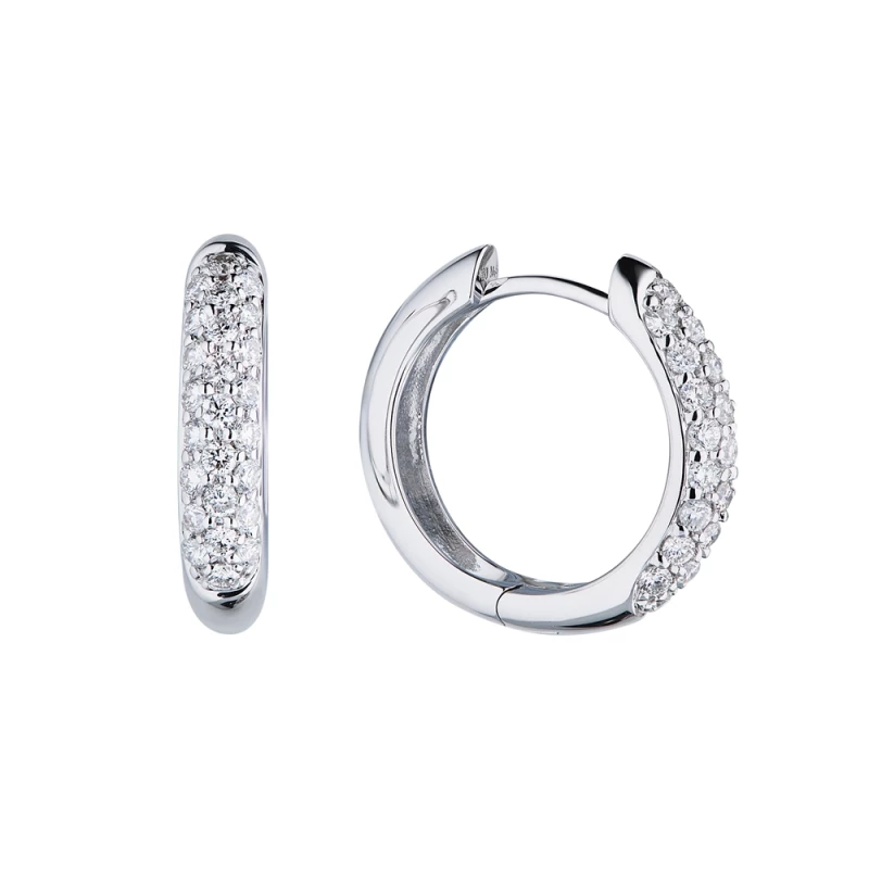 WHITE GOLD AND DIAMOND EARRINGS