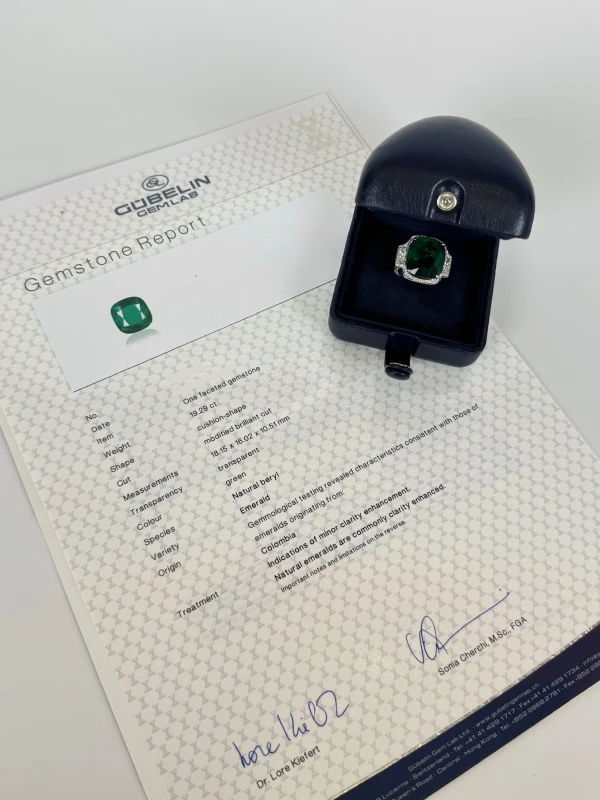 DeRosa EMERALD 19.29 ct RING (SIZE 53) EM19.29CT 5